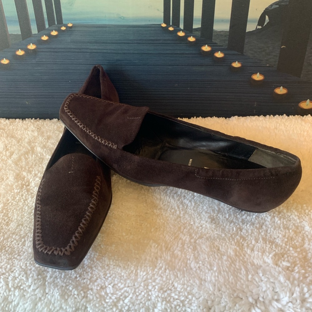 Suede Prada loafers